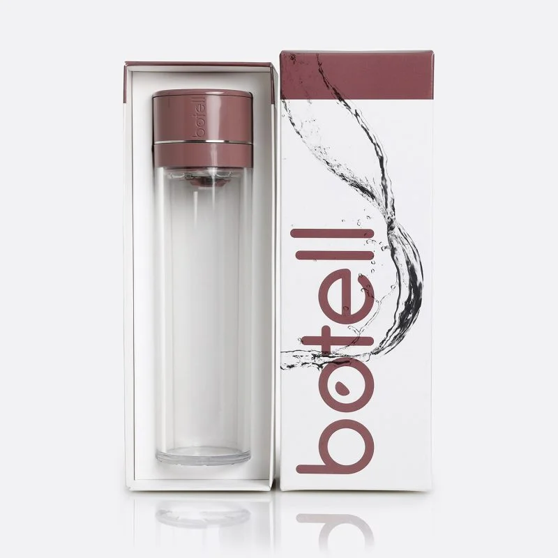 Botell smart water bottle app burnt plum